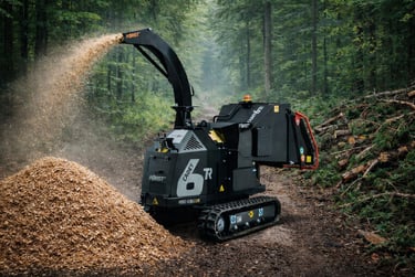 Savaeigio/ vikšrinio šakų smulkintuvo nuoma