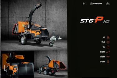 FORST ST6P HD šakų ir medienos smulkintuvas