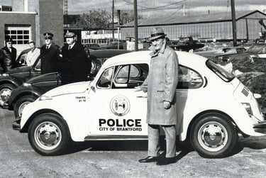 Brantford Police Volkswagen patrol car 1972