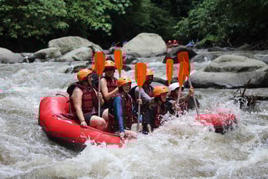 Arung Jeram di Sungai Ayung Kedewatan Bali