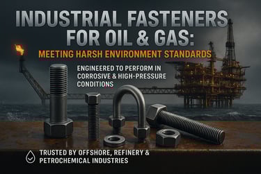 Industrial fasteners used in oil and gas pipelines
