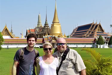 Lady and The Pirate plus Steven land in Bangkok, Thailand