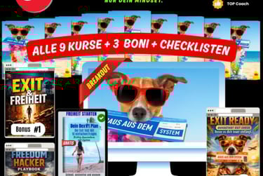 dexit online auswandern kurse masterbundle digital media mockups