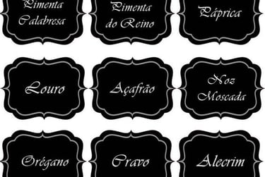 Etiquetas organizadoras para potes de mantimentos grátis para imprimir: Baixe agora