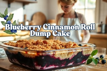 Blueberry Cinnamon Dump Cake