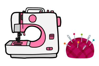 dessin de machine à coudre