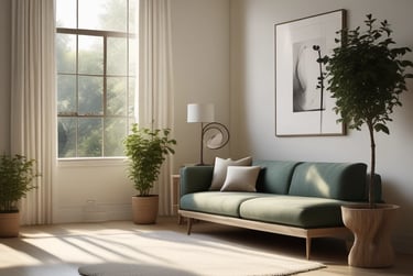 Bright living room with modern inventory