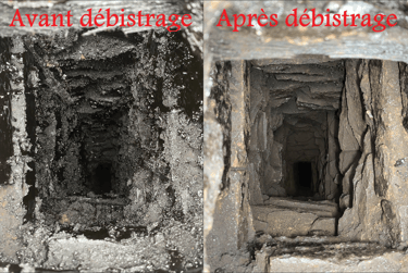 Débistrage conduit maçonné en pierre Plérin