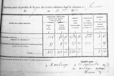 formule n° 417 présentant la recette prévisionnelle de la commune de Jeumont
