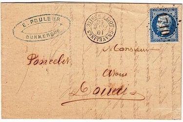 Losange Gros Chiffres 1710 et type 15 Boîte Mobile.