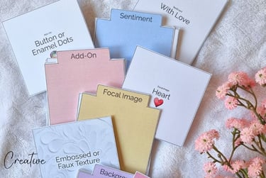 Cards with prompts for card making