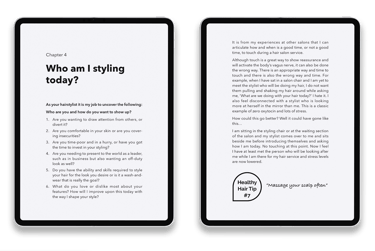Love your hair, Books, typesetting by Michelle Pirovich, Squeezebox
