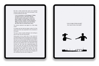 The prodigious place kick, Books, typesetting by Michelle Pirovich, Squeezebox