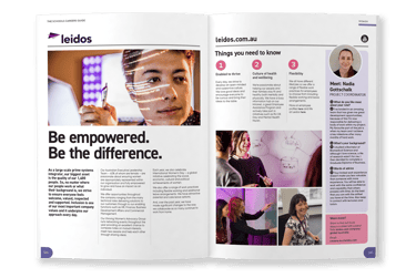Explore school careers guide, typesetting by Michelle Pirovich, Squeezebox