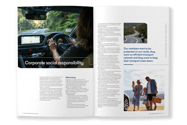 Annual report, typesetting by Michelle Pirovich, Squeezebox