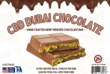hemp derived cbd dubai chocolate bar