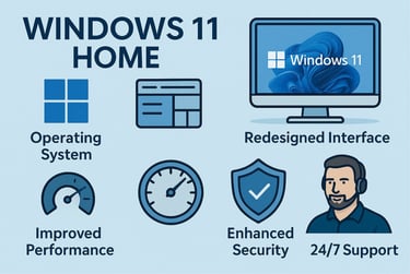 Download Windows 11 Home Operating System - Click here.