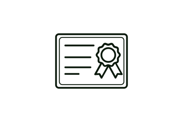a certificate certificate with a certificate and a certificate