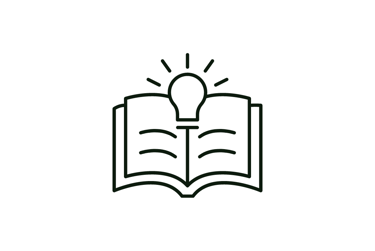 a book with a light bulb on top of it