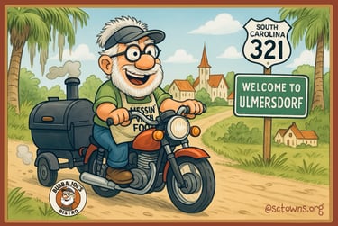 Bubba Joe gets ready for Oktoberfest in July