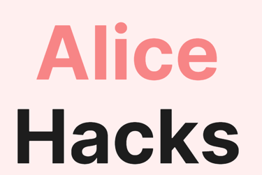 Alice Hacks logo