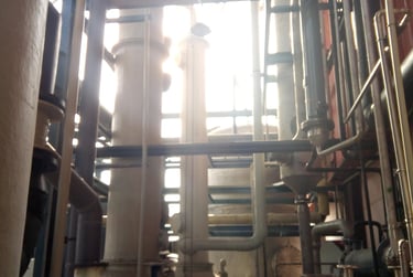 MLUTI STAGE FUME SCRUBBERS WITH HEAT EXCHANGER