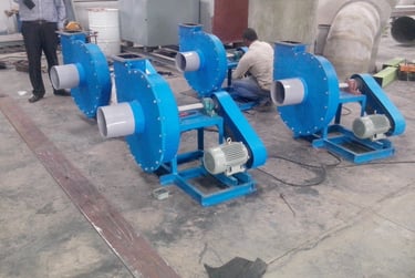PP-FRP CENTRIFUGALBLOWER, V-BELT TYPE CENTRIFUGAAL BLOWERS