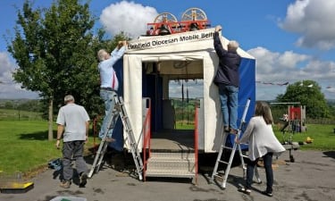 Mobile belfry at Wakes