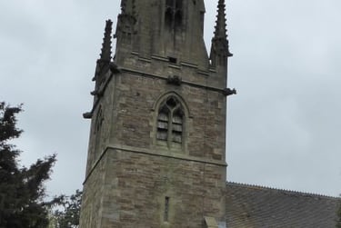 Old louvres in bell tower