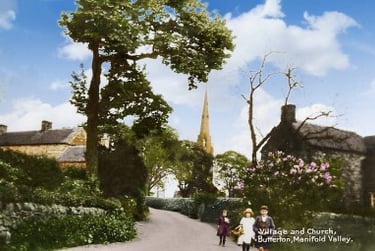 Village & Church, early 1900s
