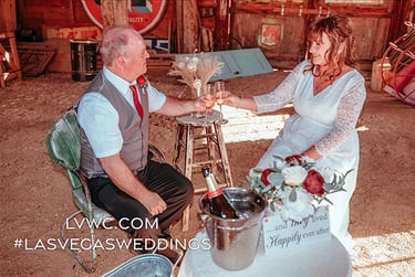wedding couple champagne toast