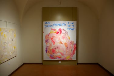 Opera Un sogno a colazione di Cristian Bragaglio esposta al Museo Lechi