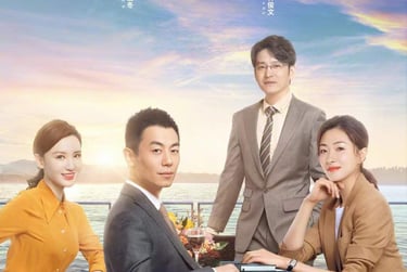 《简言的夏冬》电视剧的剧组演员们。