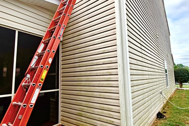 House soft wash Albemarle, NC Before