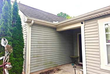House soft wash in Albemarle, NC. Before