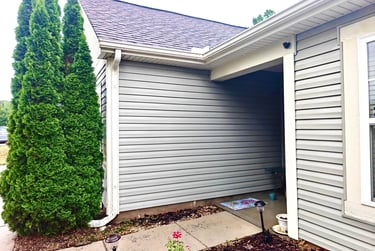 House soft wash Albemarle, NC after