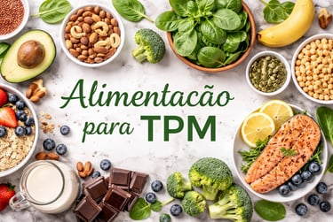 Alimentos saudáveis para aliviar sintomas da TPM.