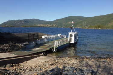A small cable ferry on lake Nisser-blog-rolf farrell-cite