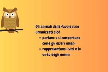 Illustrazione con gufo - favole per bambini e importanza della lettura
