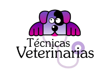 Logotipo de la empresa técnicas veterinarias que patrocina al club valenciano de natación