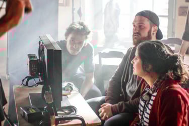 Séance de montage et étalonnage