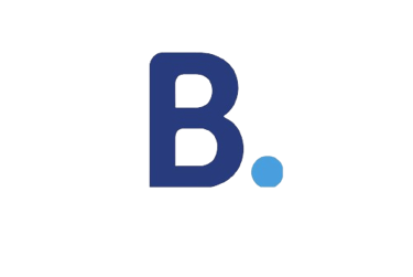 logotipo azul com a letra B representando booking