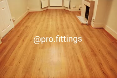 Laminate flooring fitted by Pro Fittings Ltd in Stratford