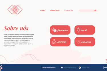 Modelo de um site que desenvolvemos.