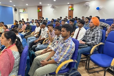 Group of students in lecture theatre