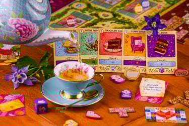 Fiammingo Games best cozy board game So happy you're here! cards