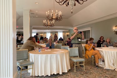 Writers for New Orleans - view from the panel table