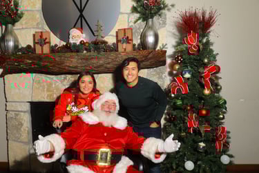 The Santa Cowboy at Corporate Party