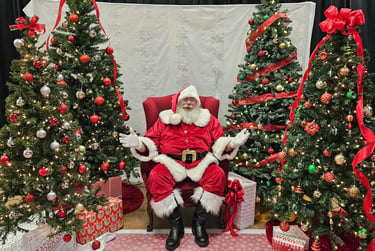 The Santa Cowboy at Spring Chreek Elementary College Station TX