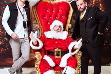 Santa Cowboy at Corporate Event